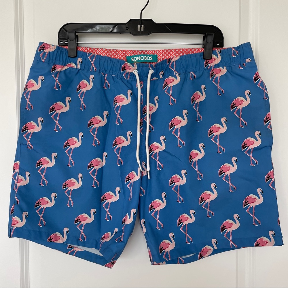 Bobobos - Flamingo - Riviera Recycled Swim Trunks - Large